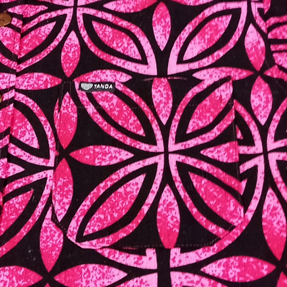 Tanoa Hawaiian Casual Button Up Shirt Men's Size L - Picture 4 of 16